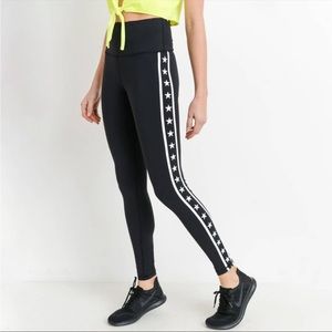 Star printed leggings